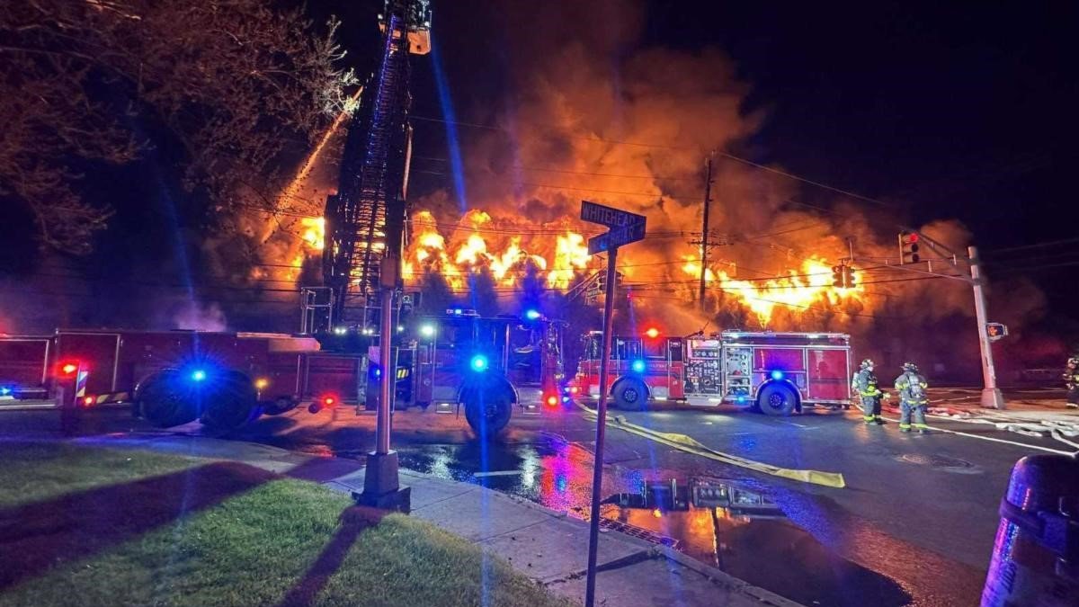 Fire Burns for Hours at Hamilton Twp., NJ, Warehouse NBC10 Philadelphia