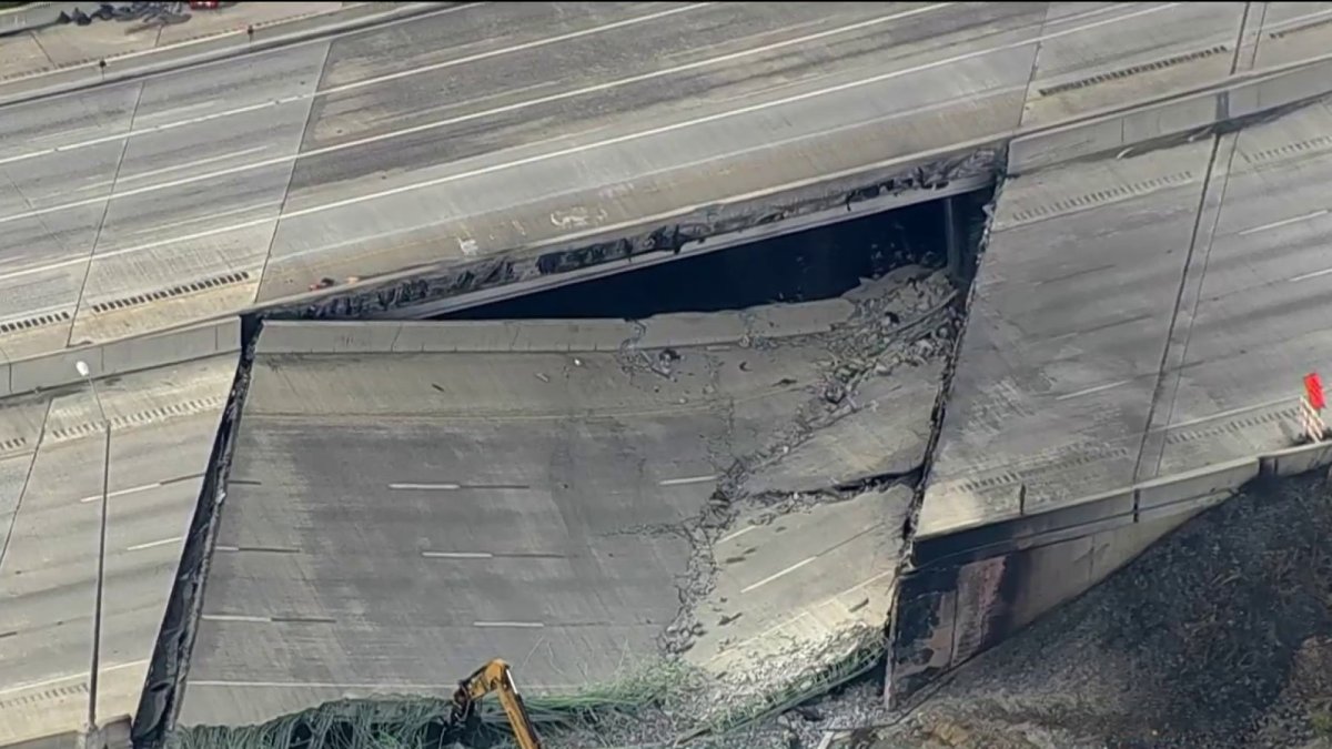 Truck fire causes portion of I-95 to collapse in Northeast Philadelphia ...