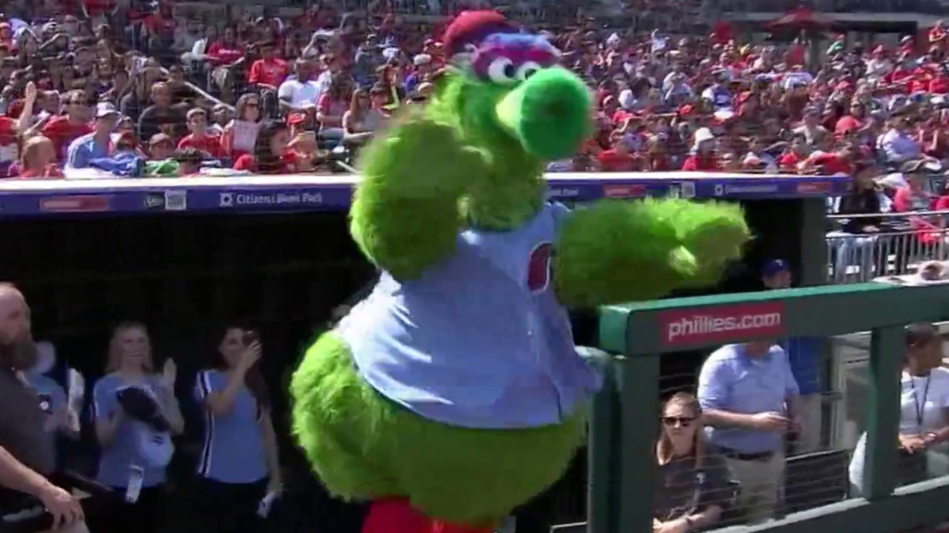 Block Party with Phillies Alumni Mickey Morandini and The Phillie Phanatic