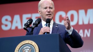 President Joe Biden speaks at the National Safer Communities Summit at the University of Hartford in West Hartford, Conn., Friday, June 16, 2023.