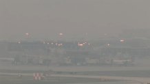 Haze at Philadelphia International Airport