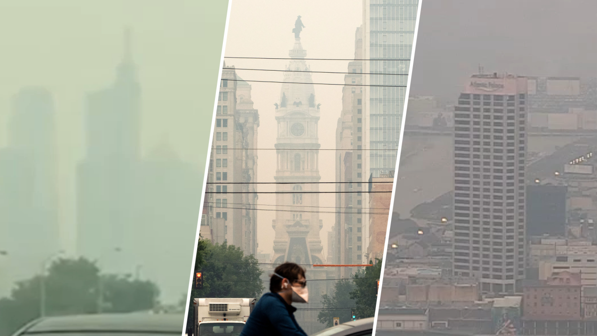 LOOK: Hazy images of smoky skies over Philadelphia region