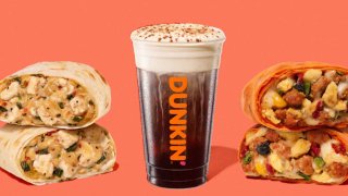 Dunkin’ fans can enjoy a Salted Caramel Cold Brew and one of two new wraps this summer.