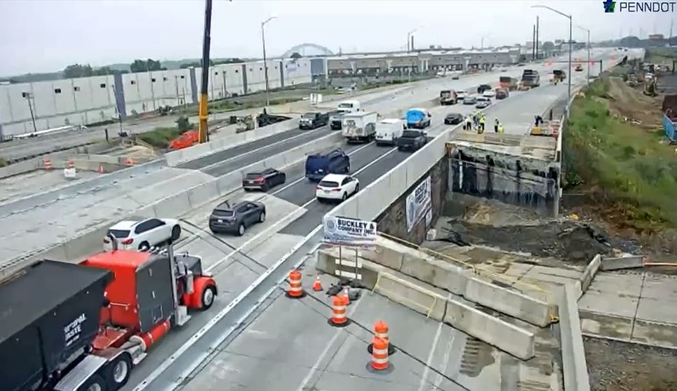 We rebuilt I 95 in just 12 days Busy Philly highway reopens to cars trucks