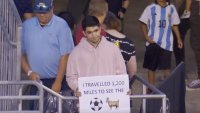 Fan travels 1,200 miles to see Lionel Messi with Inter Miami. There was one problem