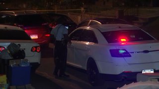 Police investigate after a man was killed in the city's Holmesburg neighborhood early Saturday morning.