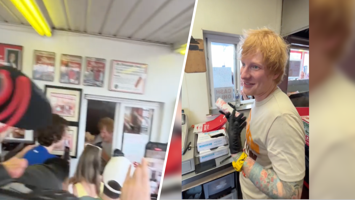 Ed Sheeran Learns How to Make a Philly Cheesesteak and Serves Them to Fans - Vimarsana News