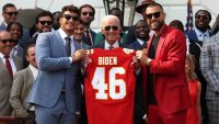 Biden Makes Eagles Jokes as Kansas City Chiefs Visit White House