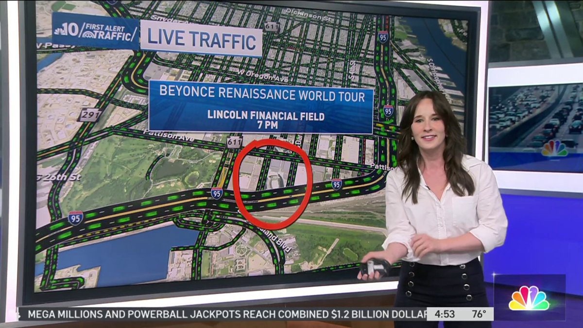 Sheila Watko enters the ‘Beehive’ for a Beyoncé-inspired traffic report ...