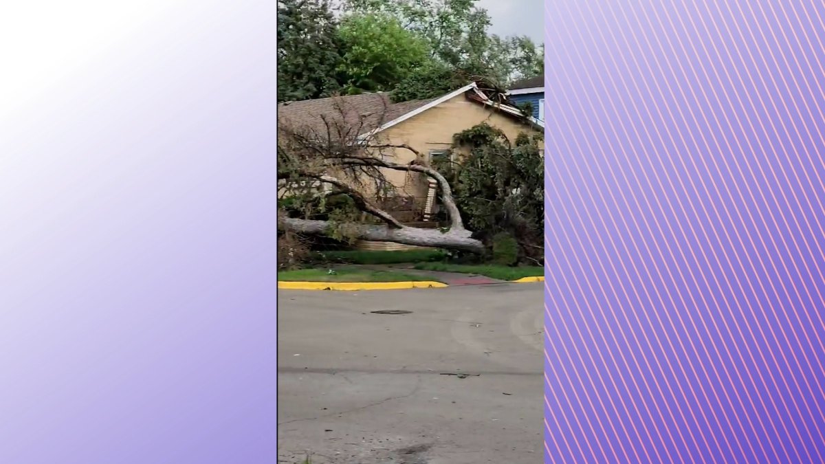 Damage from possible tornado in Elgin, Ill. NBC10 Philadelphia