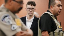 FILE - El Paso Walmart shooting suspect Patrick Crusius pleads not guilty during his arraignment in El Paso, Texas, Oct. 10, 2019. Patrick Crusius, the Texas gunman who killed 23 people in the racist  attack is returning to federal court for sentencing on Wednesday, July 5, 2023. Crusius is facing multiple life sentences after pleading guilty to one of the deadliest mass shootings in U.S. history. 