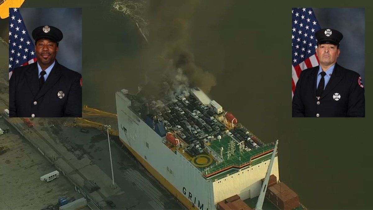 Newark fire: Firefighters confirmed dead after cargo ship fire – NBC10 ...