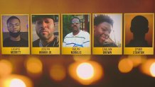photos of the Kingsessing mass shooting victims.