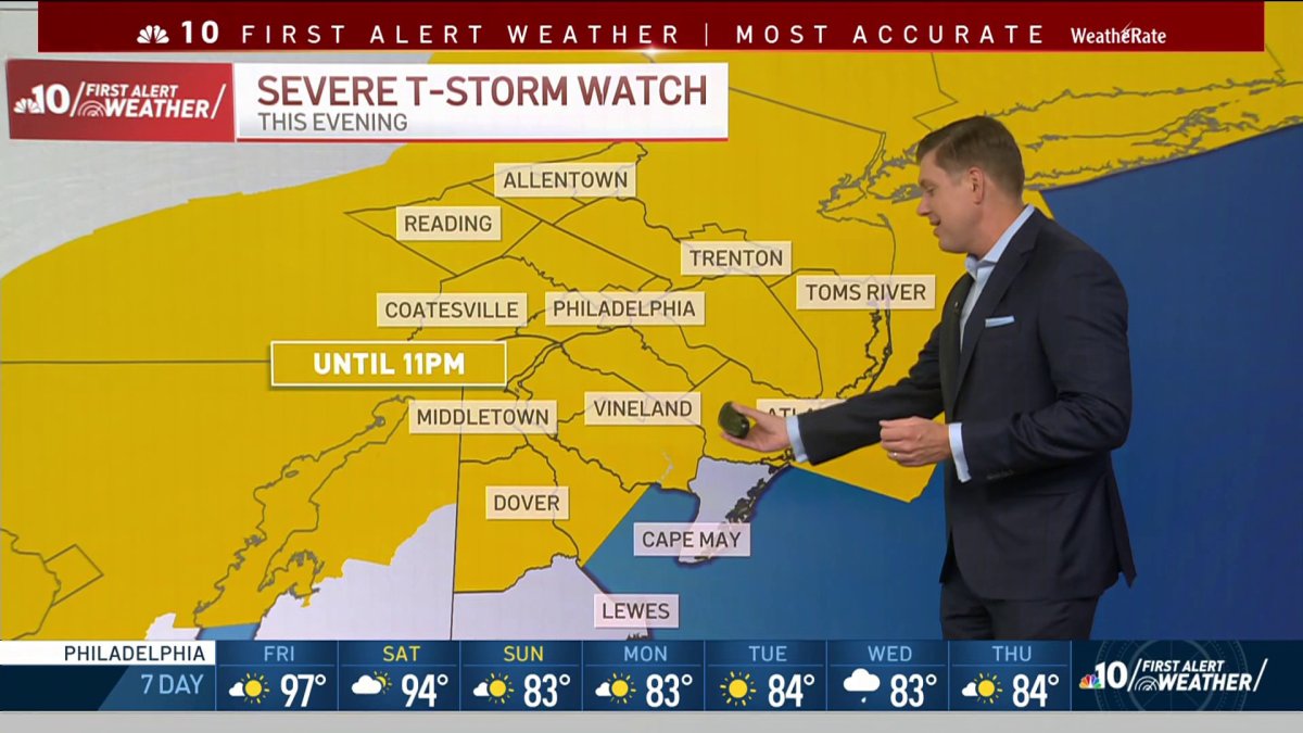 Severe storms put PA, NJ, DE under a First Alert - Vimarsana News