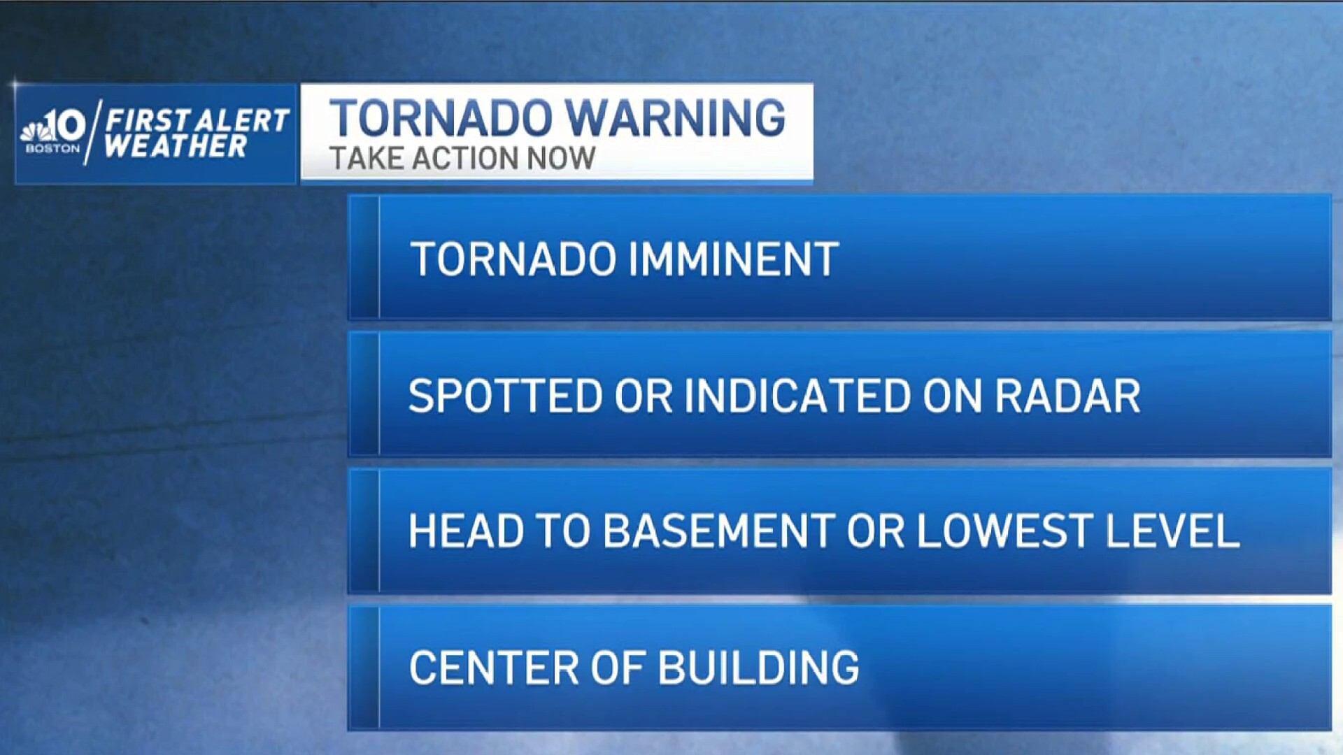 TORNADO WARNING for parts of Jersey Shore