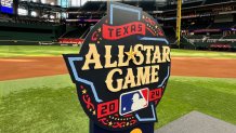 The Texas Rangers unveiled the 2024 All-Star Game logo on Thursday, July 20, 2023.