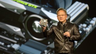 Nvidia CEO Jen-Hsun Huang at the Consumer Elctronics Show (CES) in Las Vegas, USA, 04 January 2017. Huang announced that his company would collaborate with the German car company Audi in future.