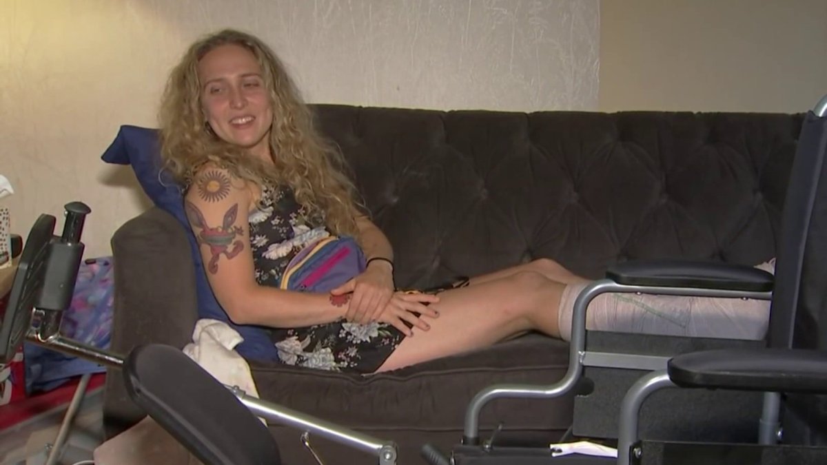 Woman recovering after being hit by truck while walking her dog speaks ...