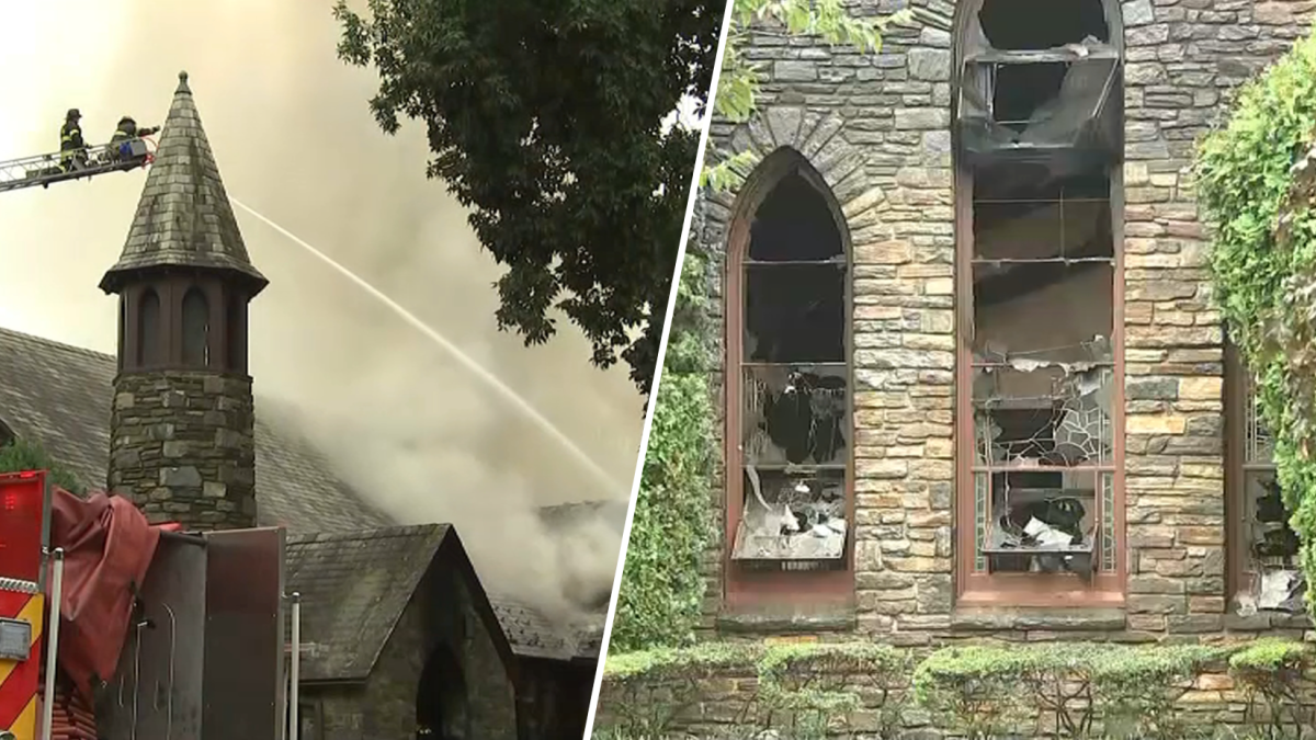 Roof collapses after fire ravages NJ church - Vimarsana News
