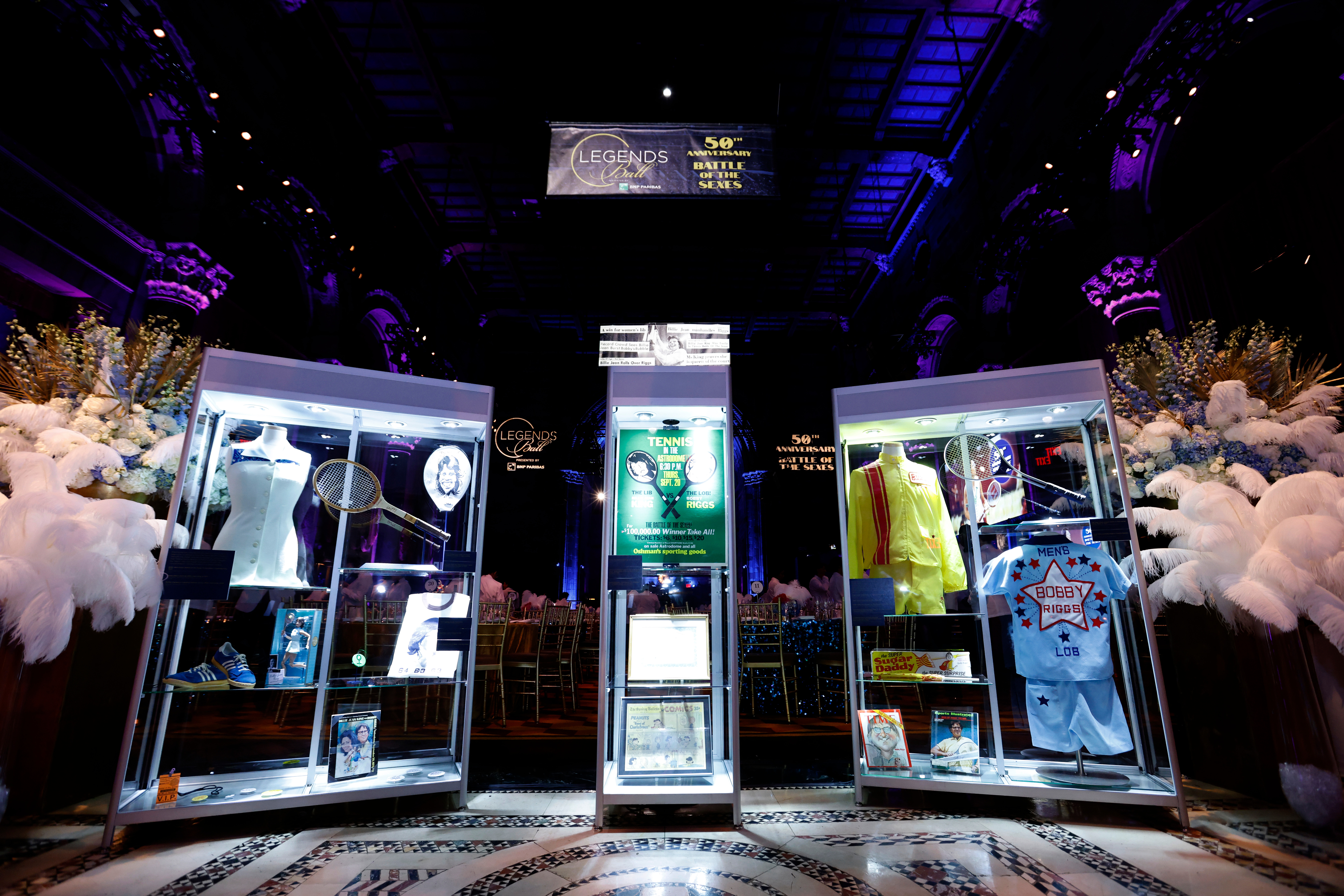 Guests attend the International Tennis Hall of Fame Legends Ball at Cipriani Grand Central, on Saturday, Sep. 9, 2023 in New York, NY. (Photo by/Michelle Farsi)