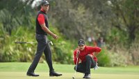 Tiger Woods caddies as son Charlie wins junior event, advances to golf championship