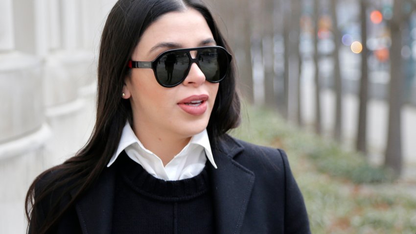 In this Dec. 6, 2018 file photo, Emma Coronel Aispuro, wife of Joaquin “El Chapo” Guzman, arrives to federal court in New York.