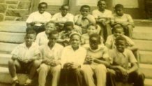 Classmates sit together for a photo at Ardmore Avenue School in 1967