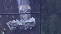 Freight train hits cement truck in Bucks Co., impacts SEPTA train service