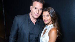FILE - Comedian Dane Cook and then-girlfriend Kelsi Taylor