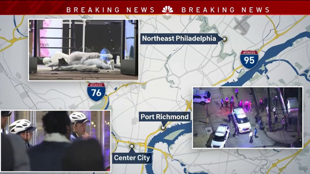 Nach Angaben der Polizei wurden in der Nacht von Plünderungen in ganz Philadelphia mindestens 20 Personen festgenommen – NBC10 Philadelphia
