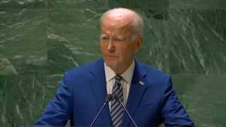 President Joe Biden addresses the 78th session of the U.N. General Assembly on Tuesday, Sept. 19, 2023.