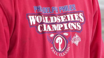 Get it where you can, when you can. Phillies World Series gear