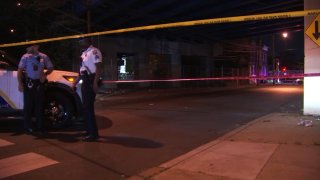 Police in Philadelphia investigate after a man, who used a wheelchair, was shot and killed in the city's Grays Ferry neighborhood on Monday night.