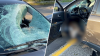 Deer jumps off overpass, crashes through car windshield in freak NJ highway accident