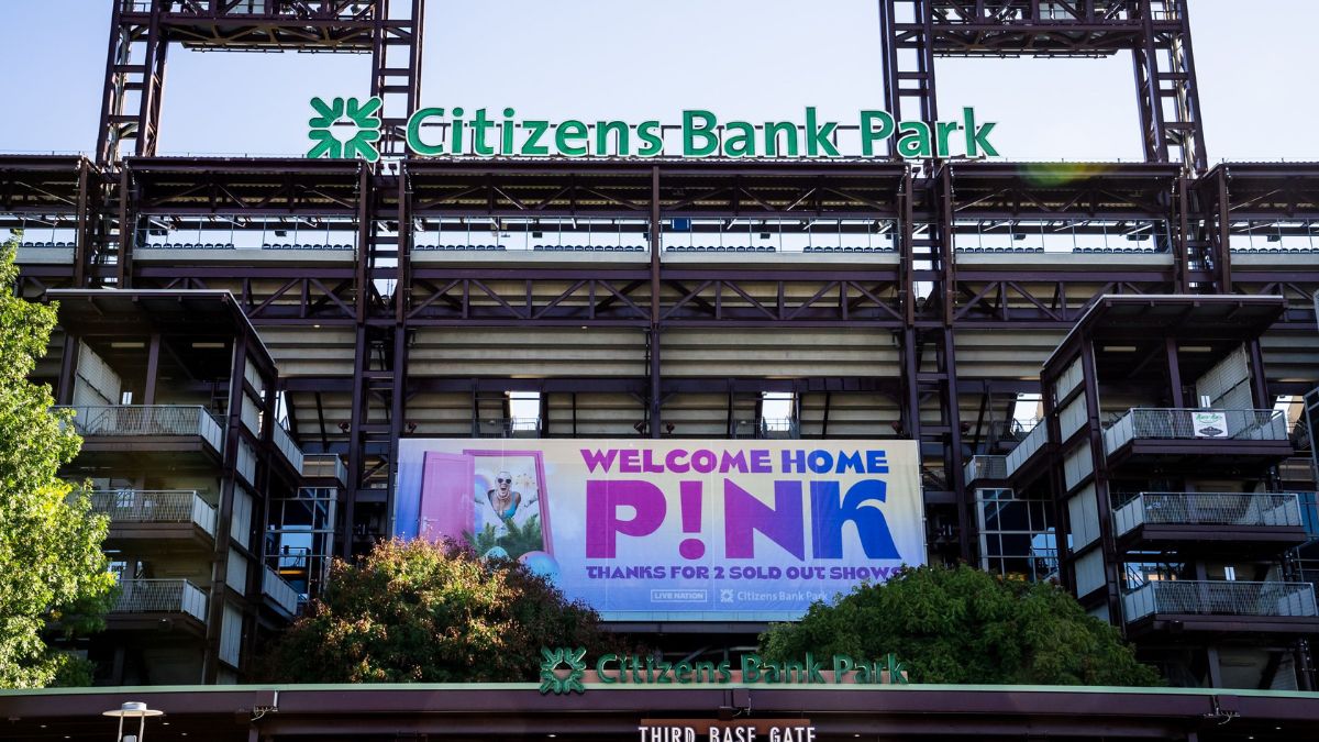 Pink from Doylestown is rockin a Phillies jersey at her concert tonight at  Citizens Bank Park 📸 @joe_fordyce