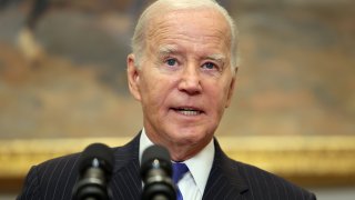 U.S. President Joe Biden delivers remarks on the September jobs report at the White House in Washington, D.C., on Oct. 06, 2023.