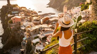 Vernazza, a village in Cinque Terre, Italy.