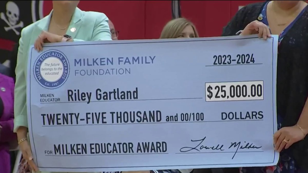 New Jersey teacher surprised with honor from the Philadelphia