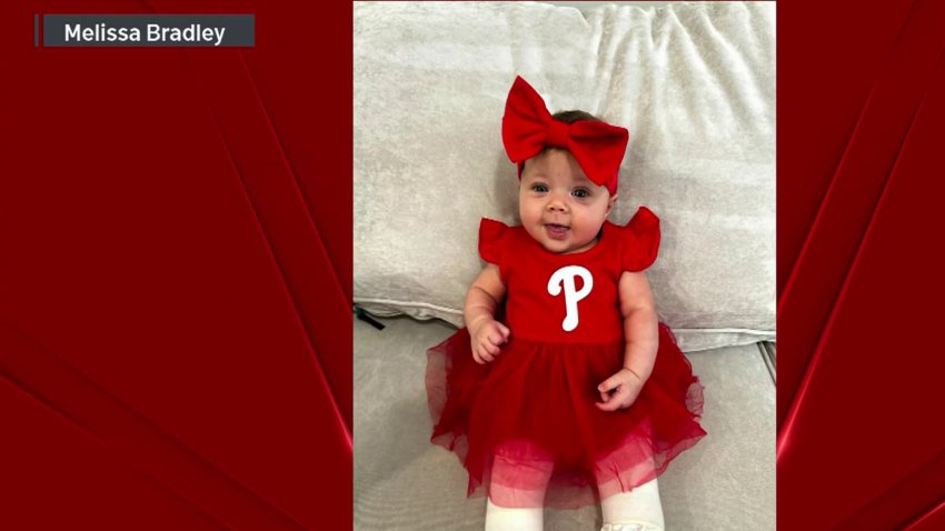 Phillies Fan Dress (white) - Girls