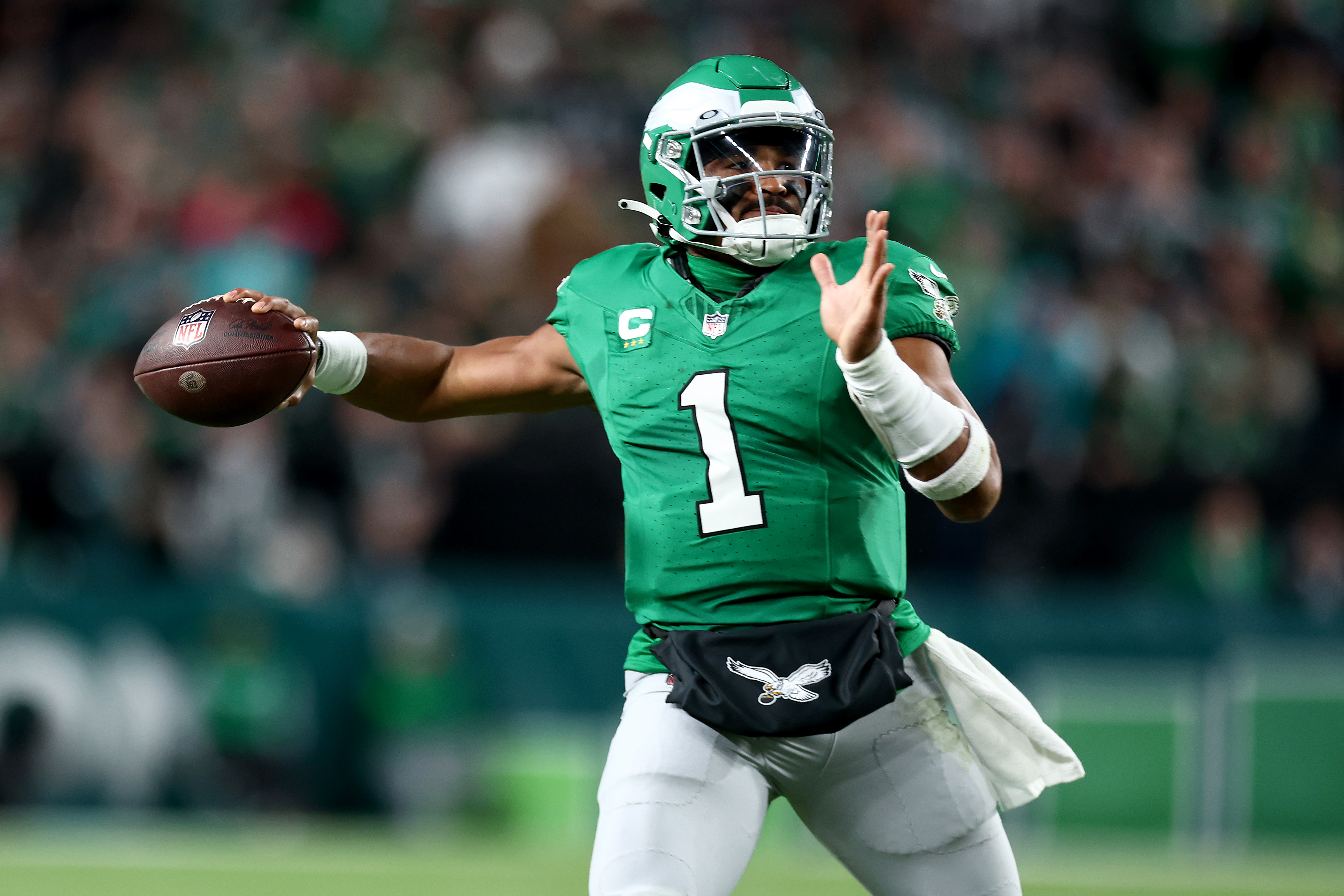 A.J. Brown of the Philadelphia Eagles runs through the tunnel prior News  Photo - Getty Images