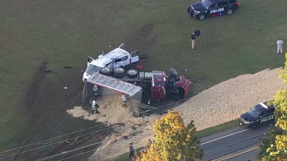 Charges pending after 3 injured, dump truck overturned in Gloucester Co