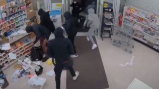 Surveillance video captured people looting a Rite Aid in North Philly