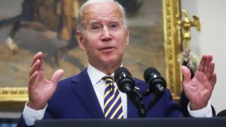 U.S. President Joe Biden speaks about administration plans to forgive federal student loan debt during remarks in the Roosevelt Room at the White House in Washington, U.S., August 24, 2022.