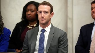 Facebook co-founder and Meta CEO Mark Zuckerberg sits in his seat inside a bipartisan Artificial Intelligence Insight Forum for all U.S. senators hosted by Senate Majority Leader Chuck Schumer at the U.S. Capitol in Washington, D.C., on Sept. 13, 2023.