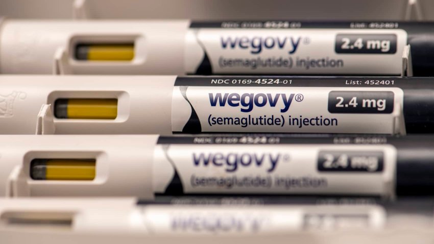 Still life of Wegovy an injectable prescription weight loss medicine that has helped people with obesity. It should be used with a weight loss plan and physical activity. 