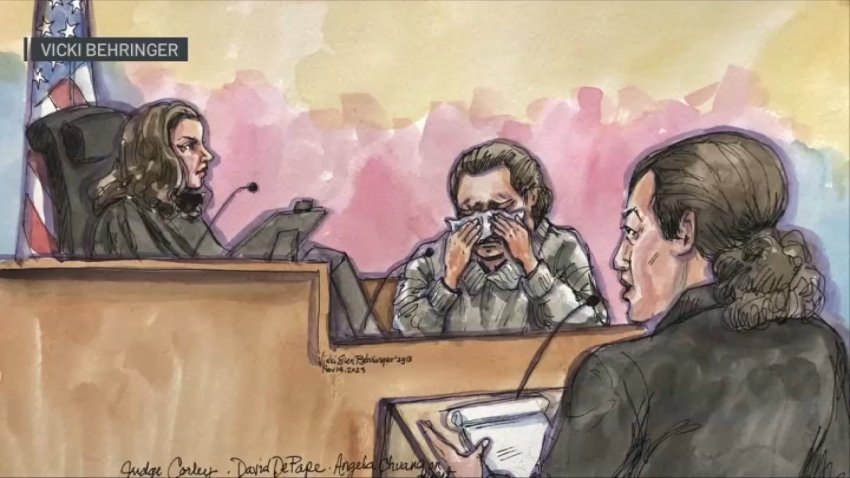 Sketch of the David DePape trial. (Nov. 14, 2023)