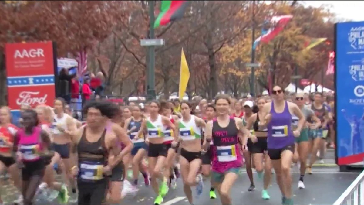 And they’re off! 15,000 runners take part in Philly Half Marathon