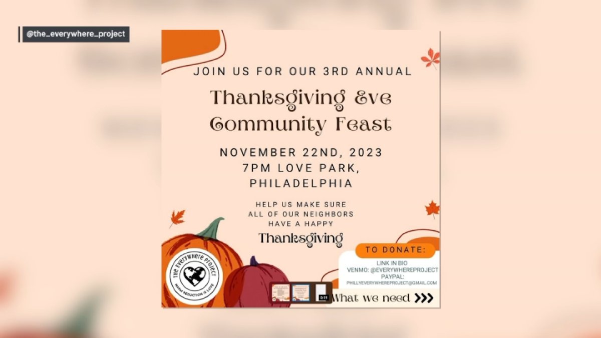 How to help Philly's 'Everywhere Project' with its Thanksgiving 'Feast' – NBC10 Philadelphia - Vimarsana News