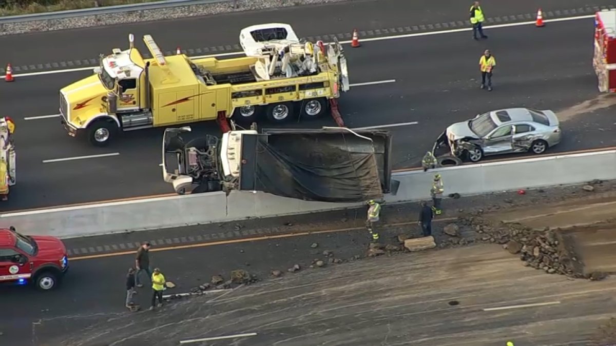 Overturned truck shut down traffic on I-95 in Wilmington – NBC10 ...