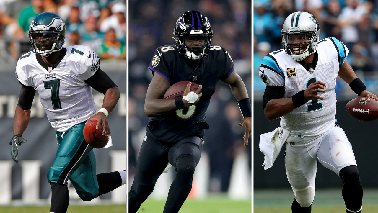 Who holds the NFL s all time record for QB rushing yards